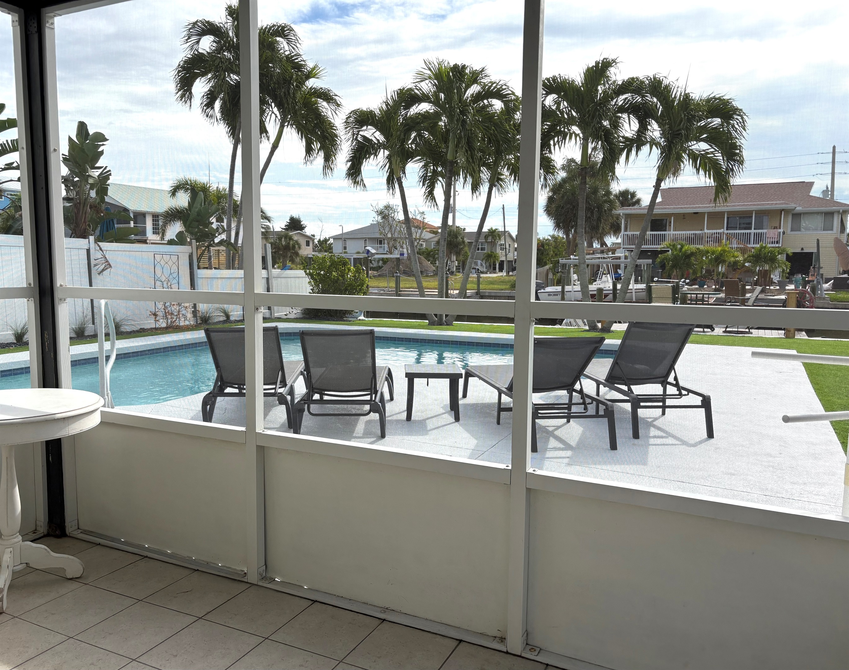 Garden Level Screened Porch View