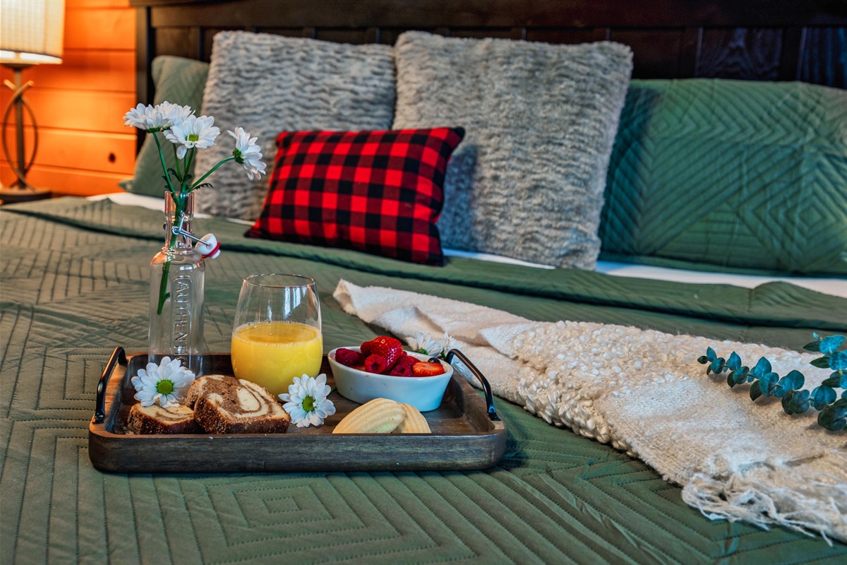 Master bedroom (king bed) with attached full bathroom on main floor. Sleeps 2