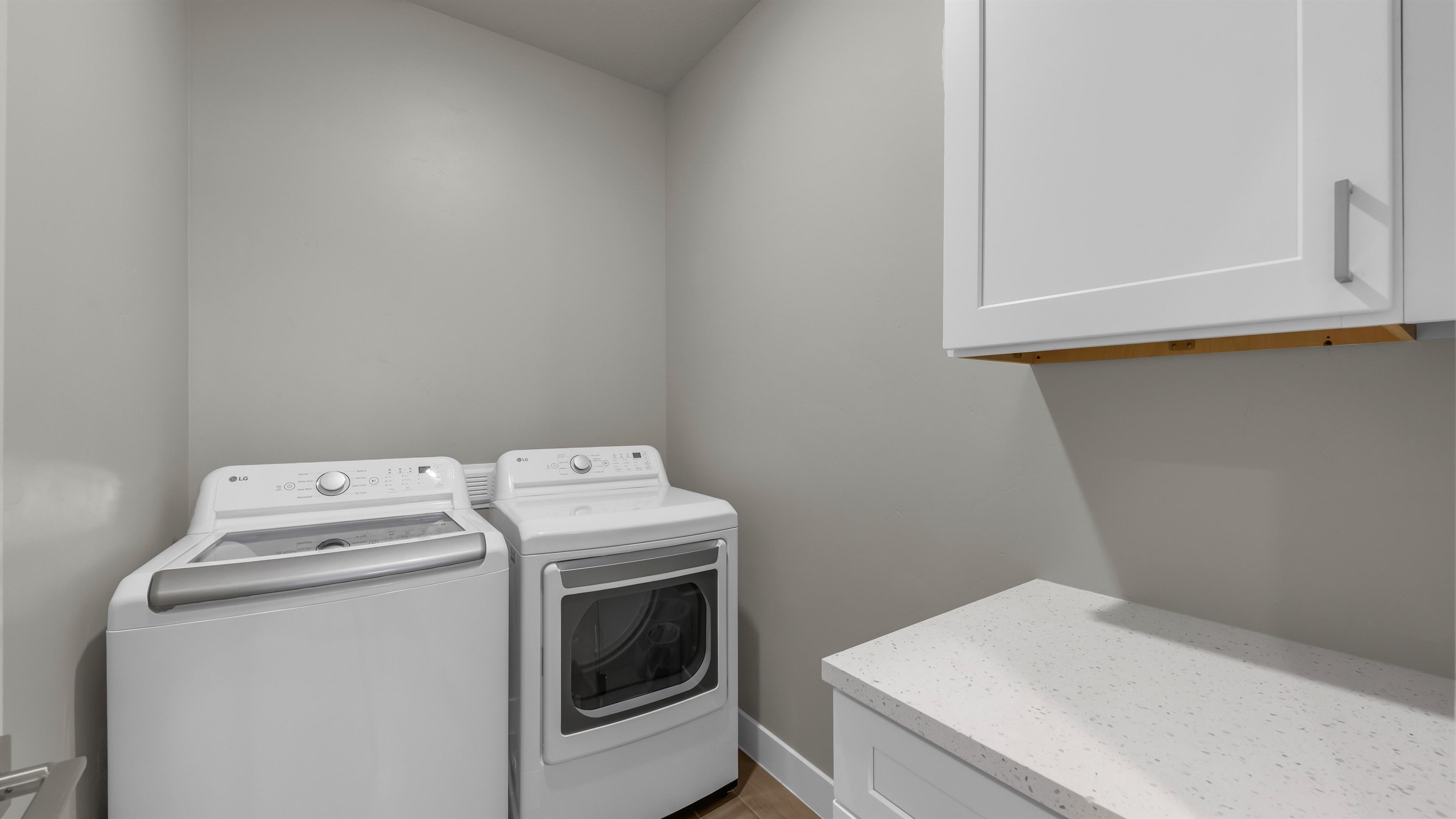 Laundry Room with Washer, Dryer & Counter