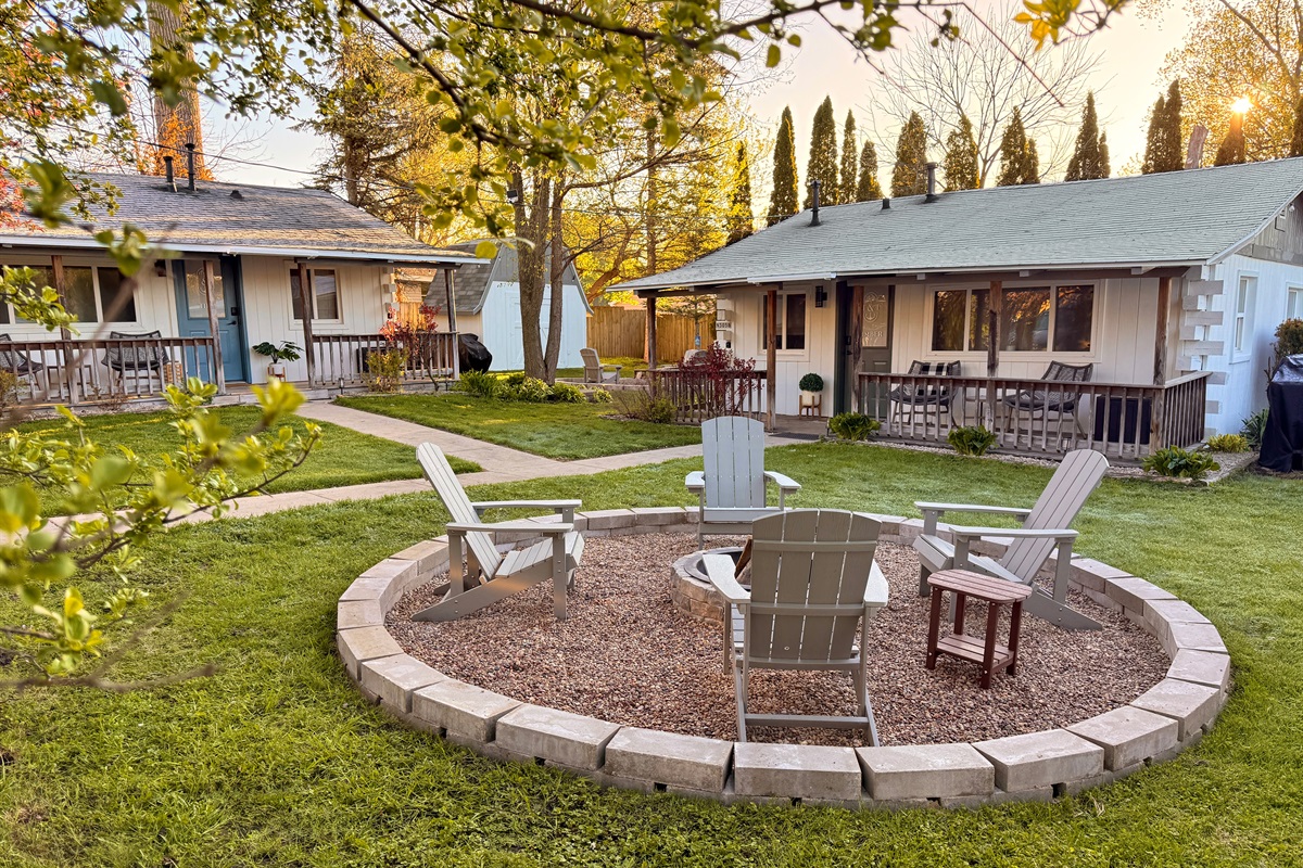 Timber Fire Pit Area