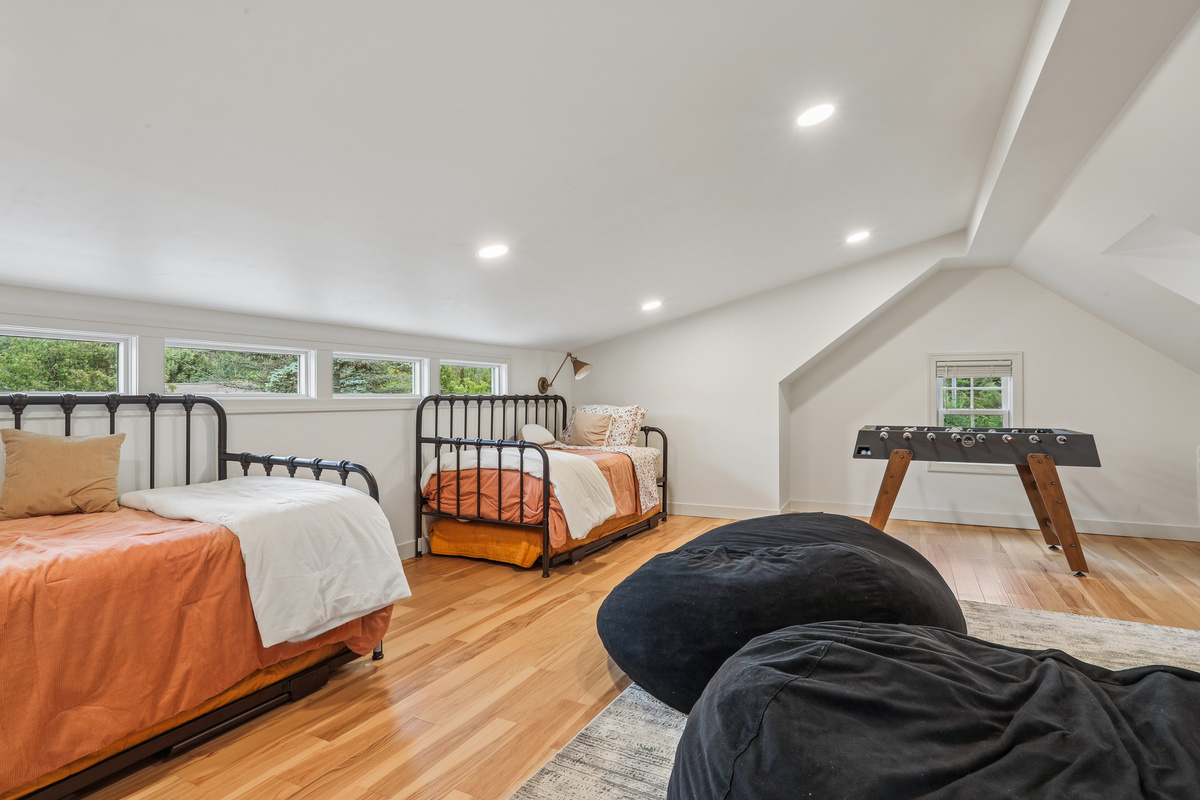Loft with day beds and large bean bags
