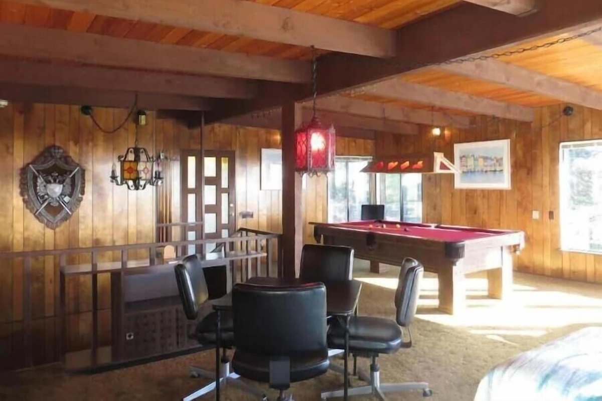 card table and pool table