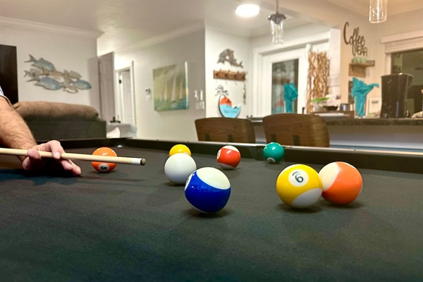 Full size pool table can be converted to pingpong or a dining table