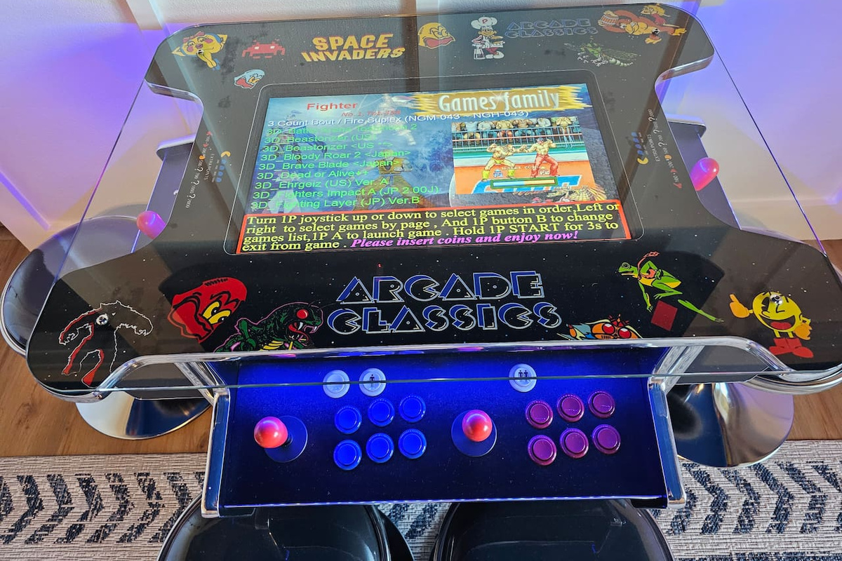 Classic arcade for friendly competition and rainy-day fun