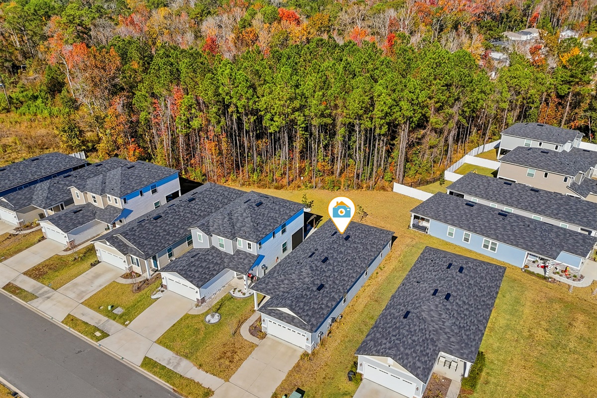 Overhead of the beautiful neighborhood