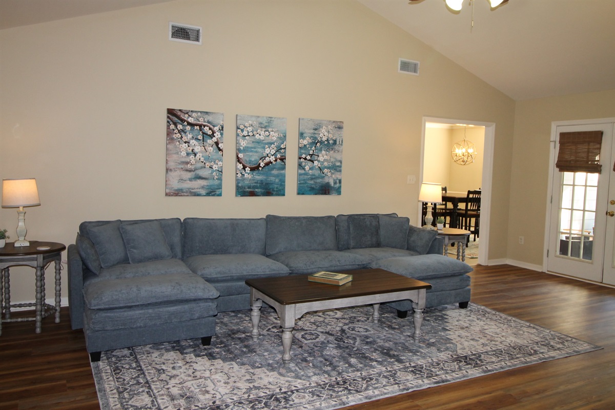 Living Room w/12' long sofa