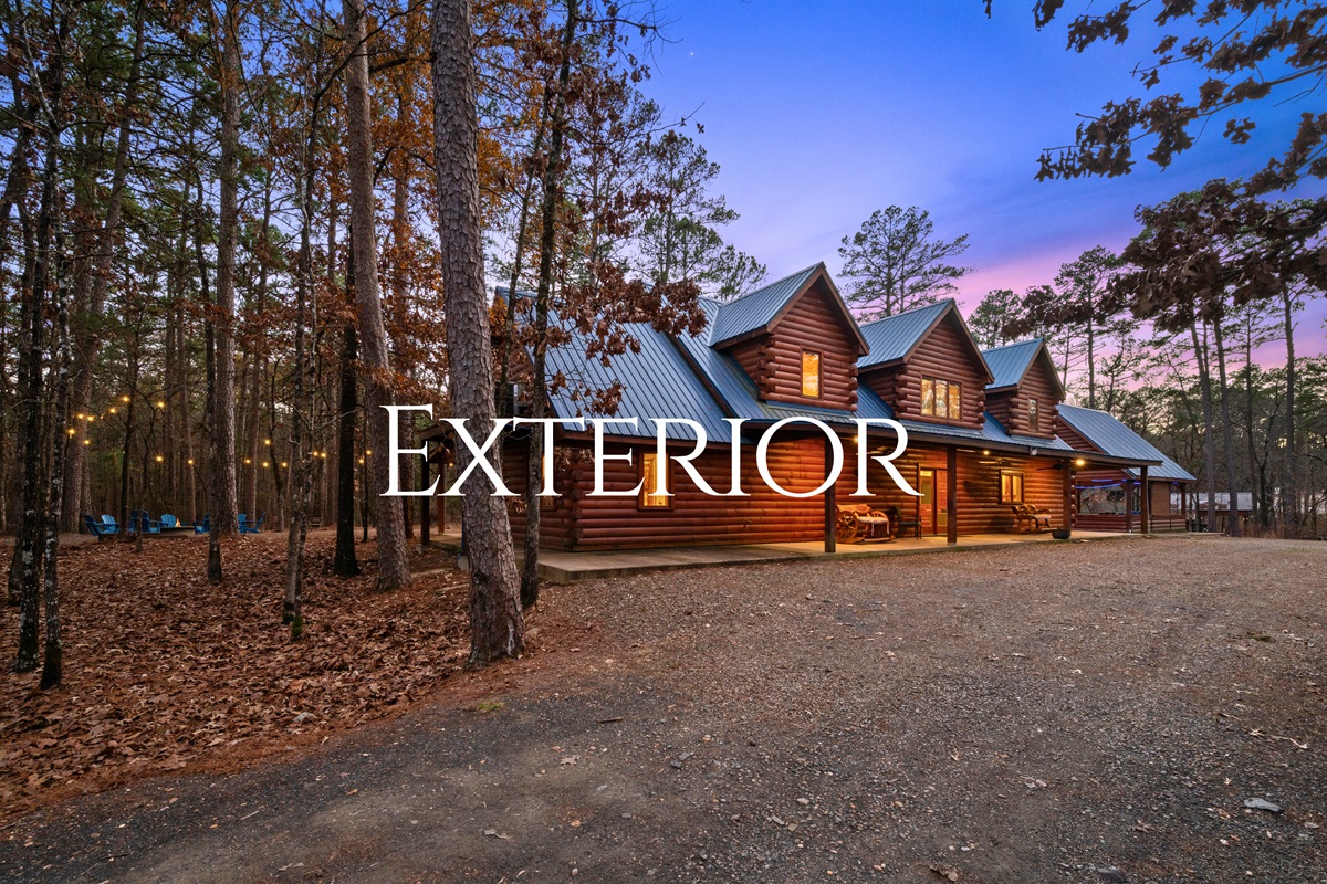 Tucked among the pines, the cabin feels quiet and private, offering a peaceful escape from everyday distractions.