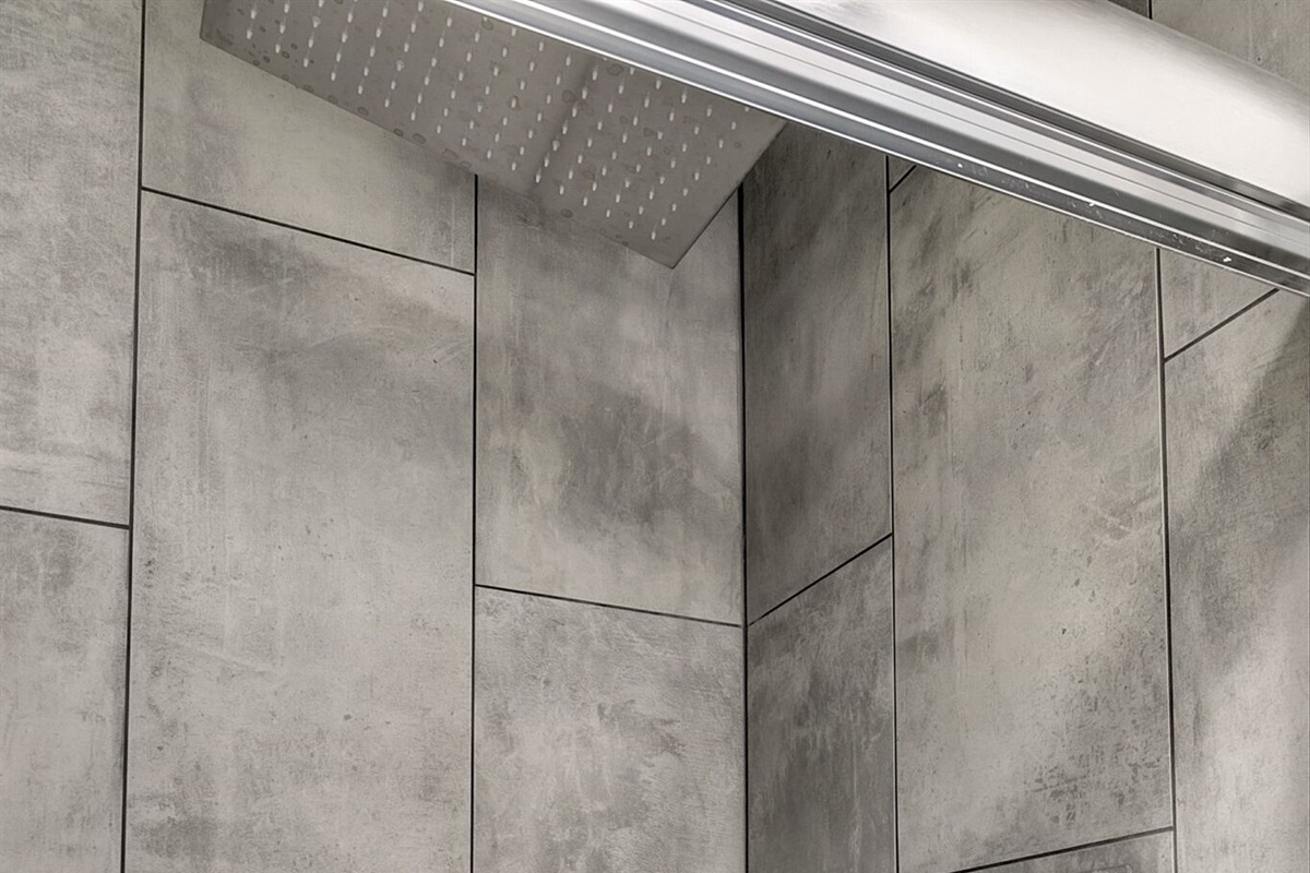 Rain shower in Primary ensuite bathroom