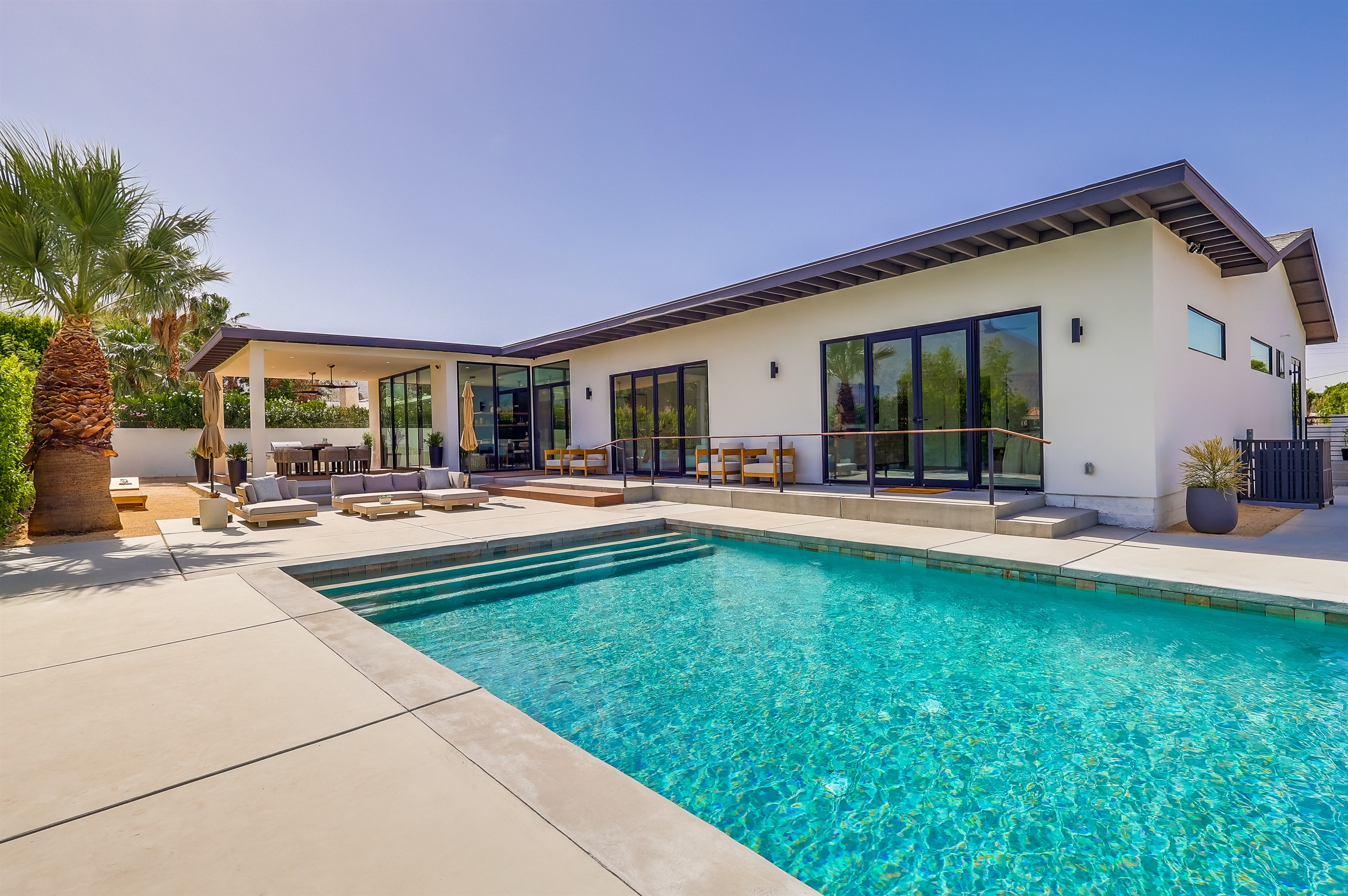 Refreshing salt water pool