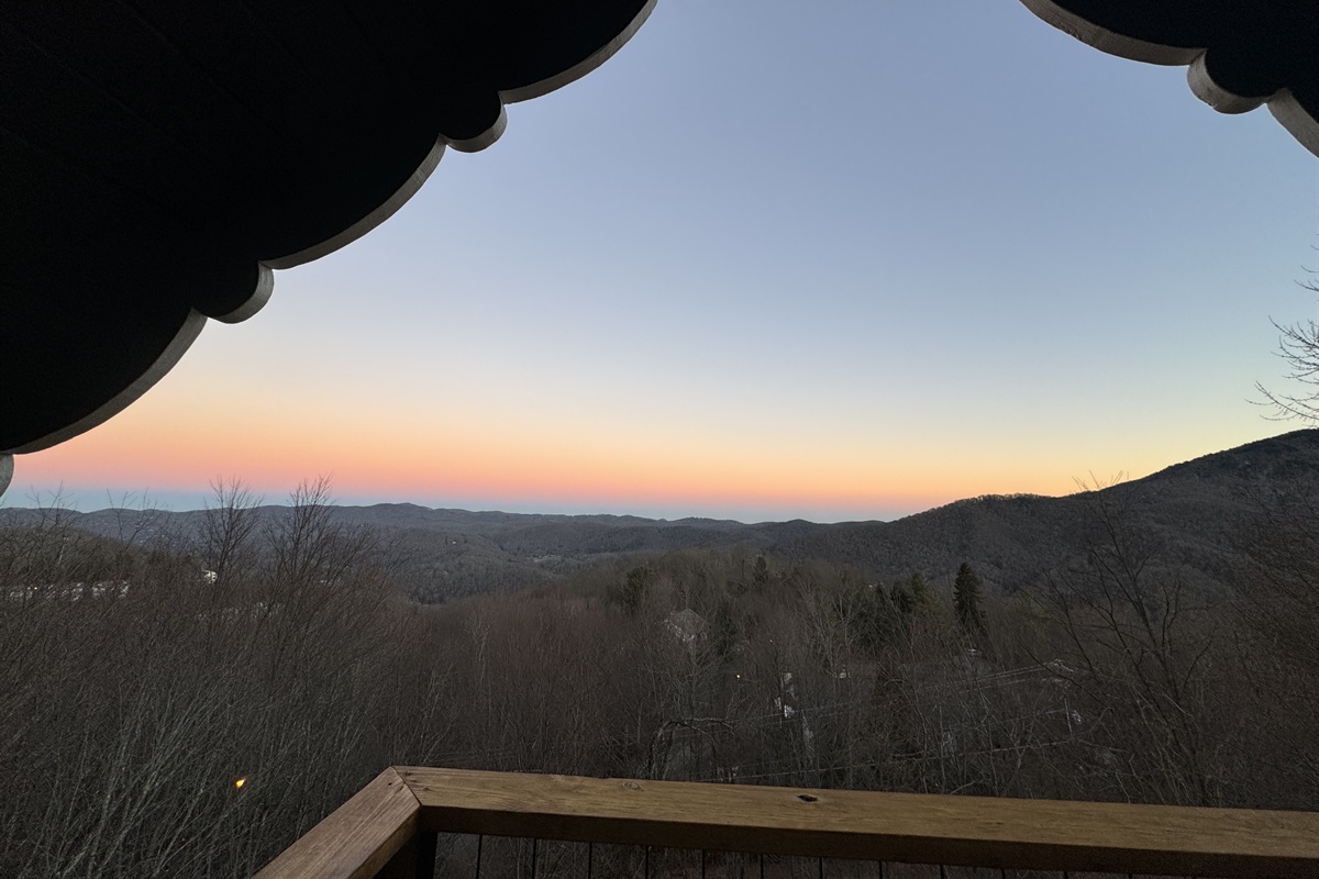 Beautiful sunset views too!