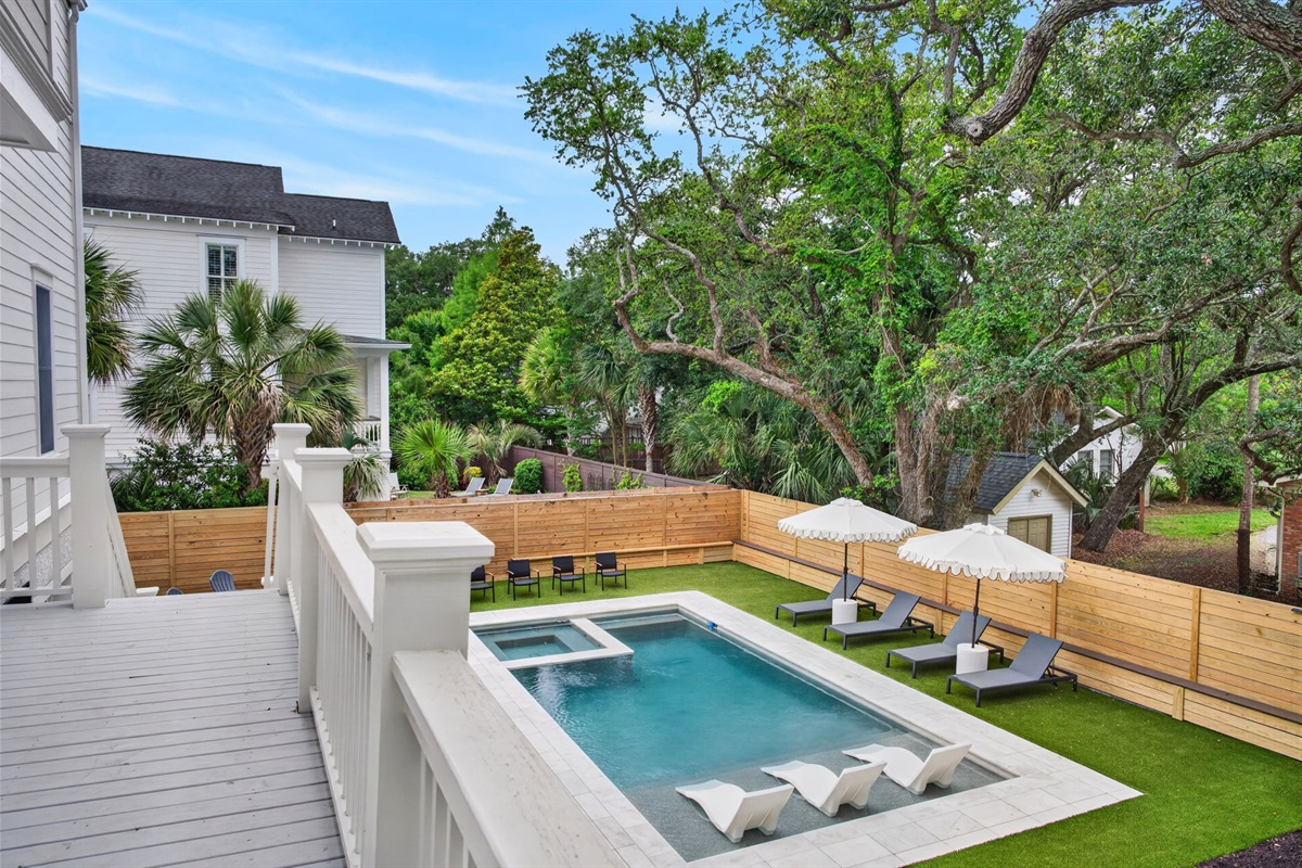 Pool | Sun Kissed by the Sea | 3007 Cameron Blvd | Isle of Palms, SC | IOP Escapes