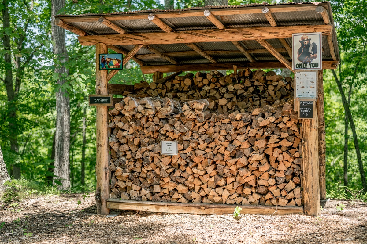 One bundle of fire wood is provided for each guest per stay.