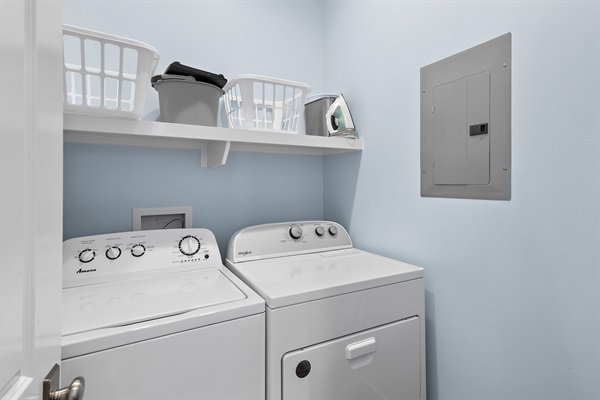 Laundry Room with new washer/dryer