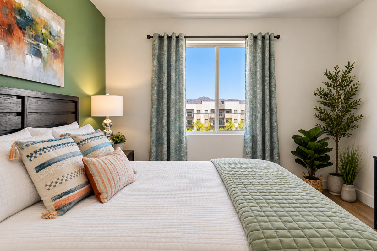 A serene retreat for rest and rejuvenation, blending cozy ambiance with personal tranquility.