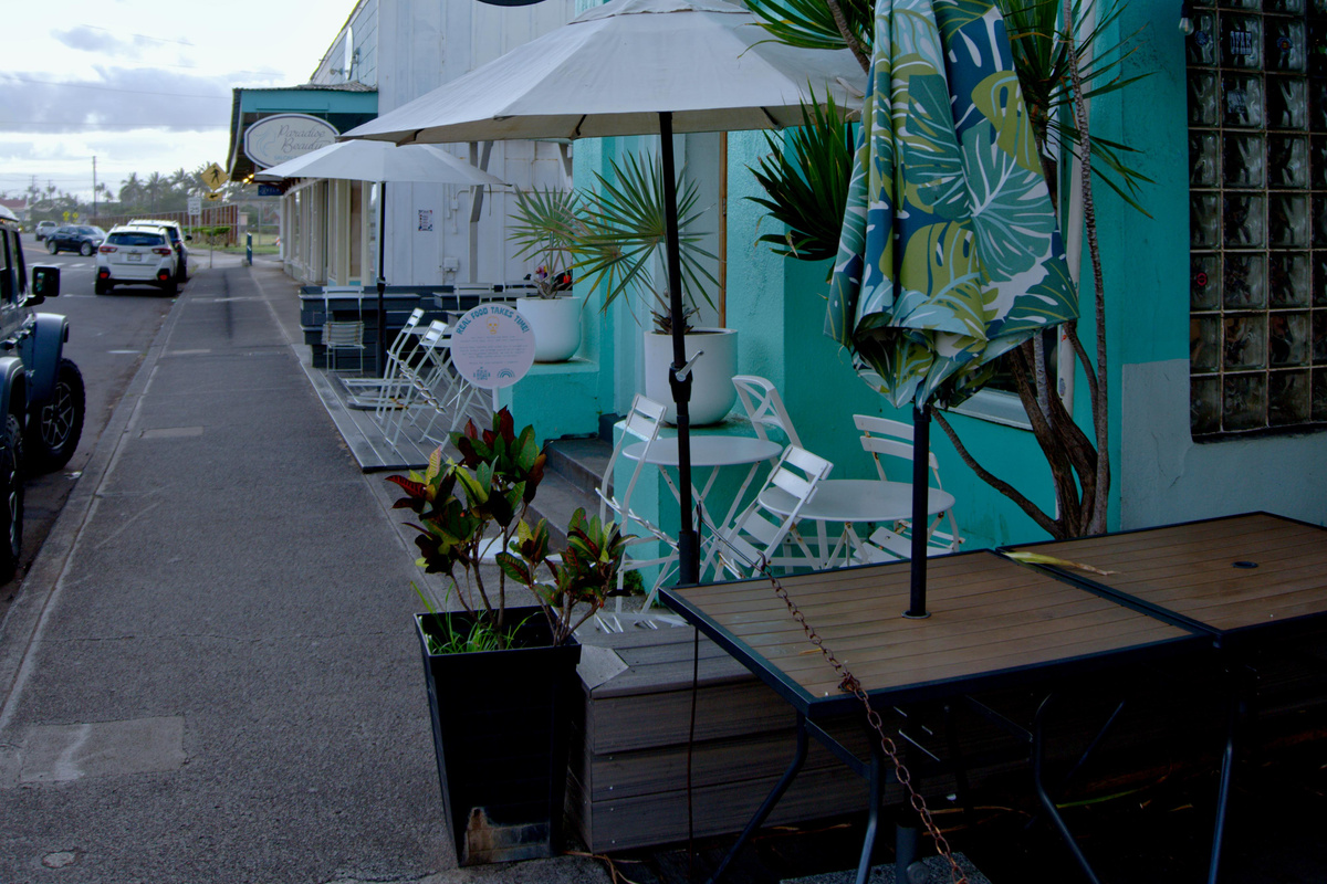 Local coffee shop in Kapa'a Town