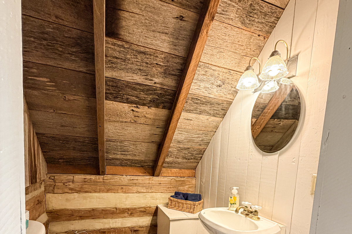 Half bath in Upstairs bedroom over Living Area.