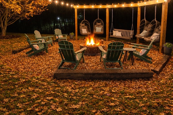 Evenings spent under the glow of string lights, sharing stories around the fire pit