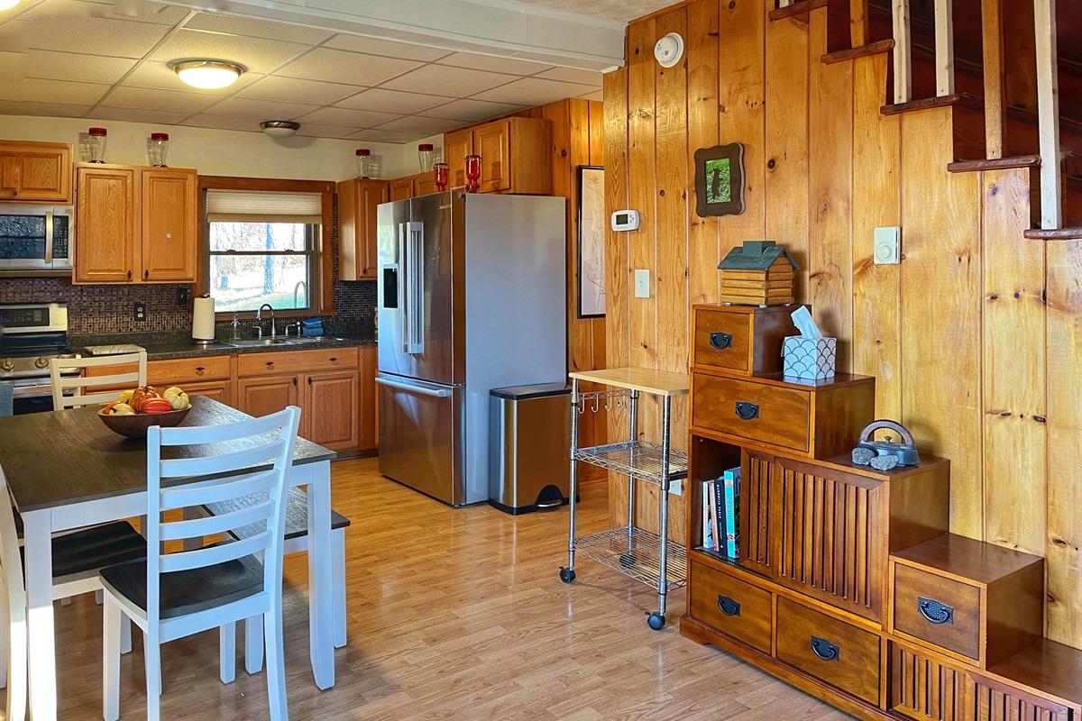 Cozy, rustic touches throughout the cabin