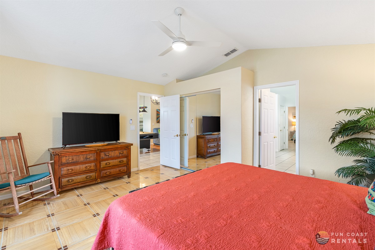 Master Bedroom with King Bed and Ensuite Bathroom