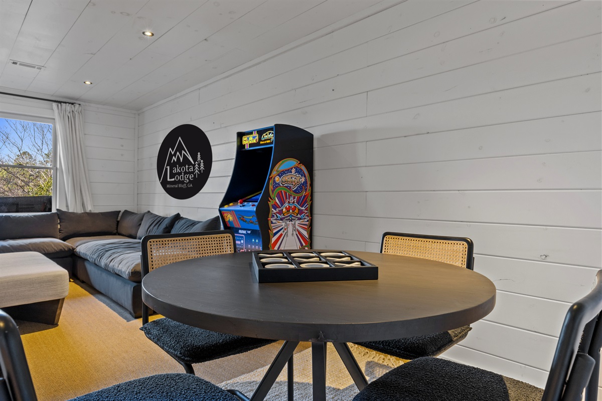 The game room promises hours of fun, laughter, and friendly competition for all ages.