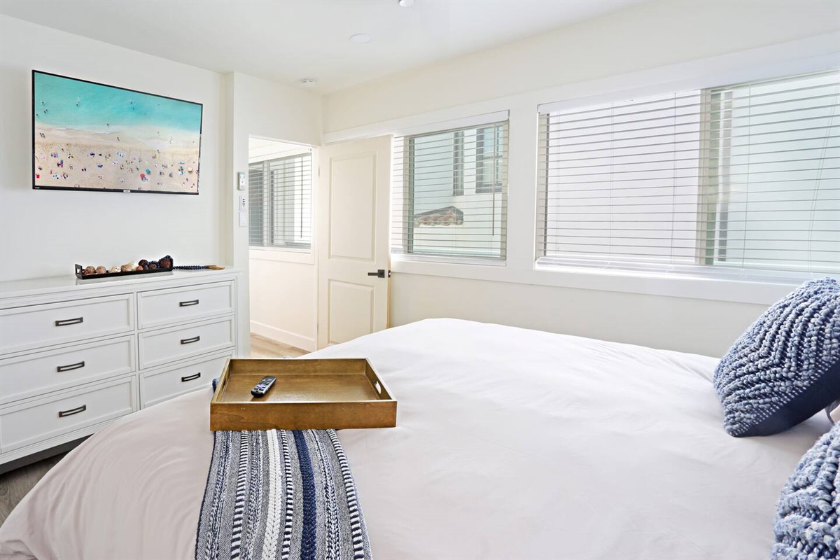 The bedroom also has a 50" TV with plenty of streaming channels for movie night or binge watching :)  