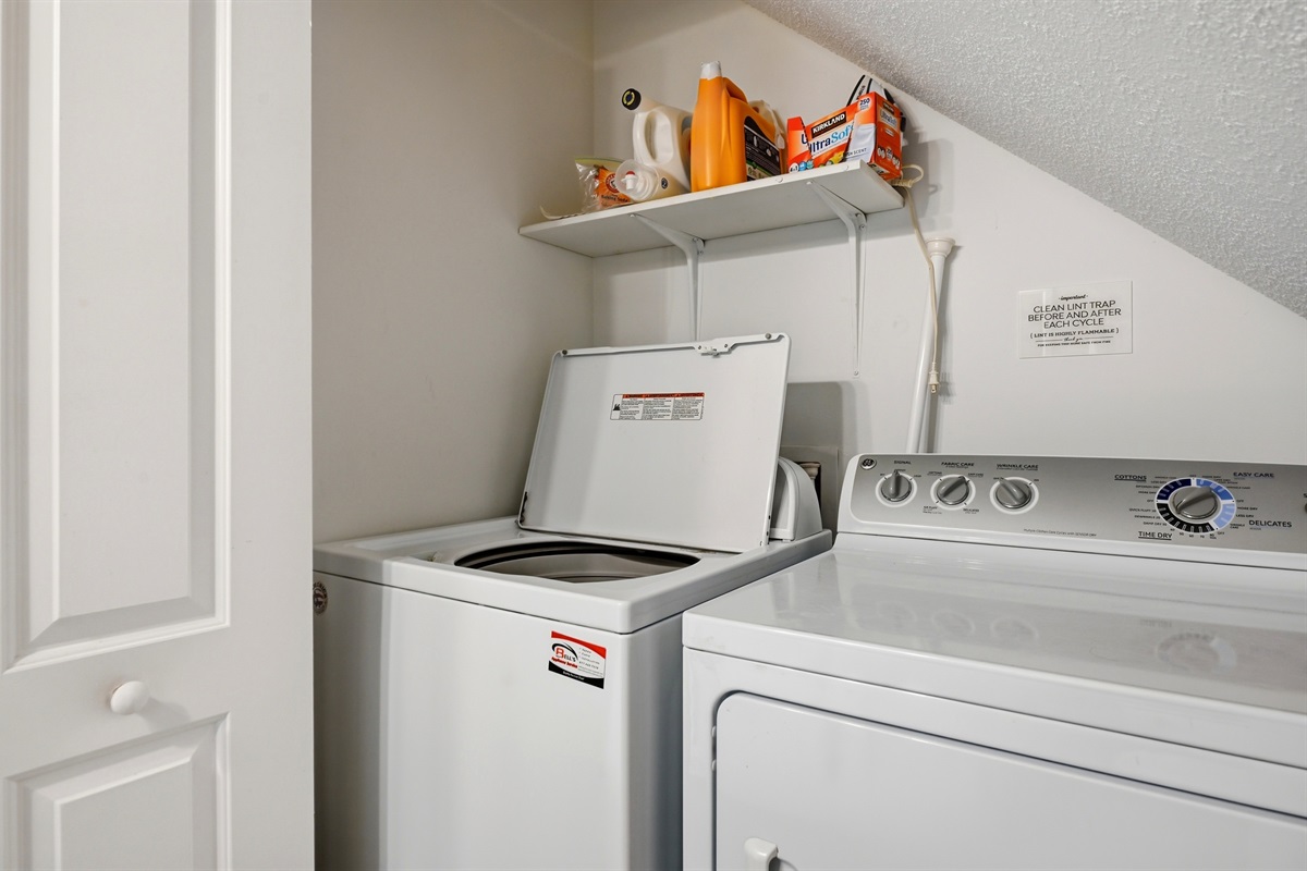 Washer & dryer for your convenience