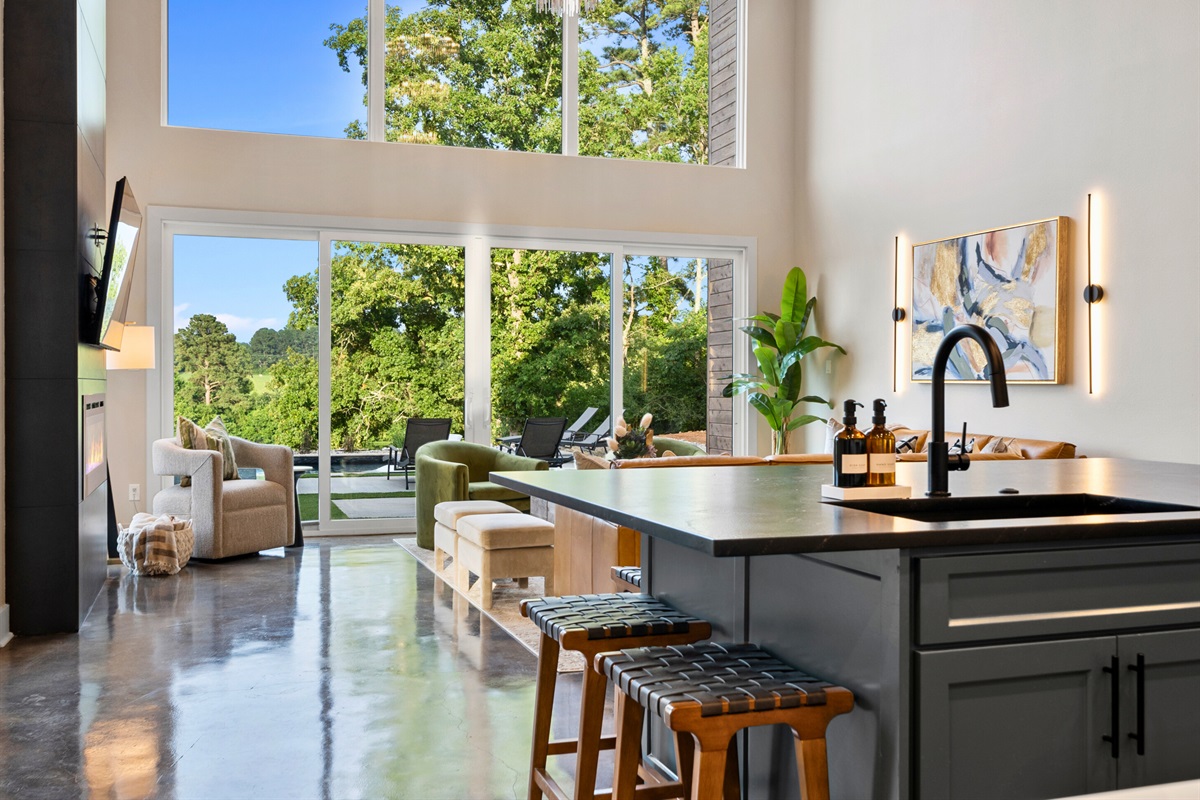 Our kitchen boasts modern design and functionality, perfect for cooking and gathering with loved ones.