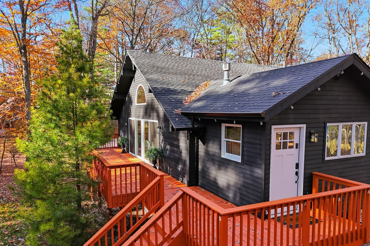 Front deck and steps