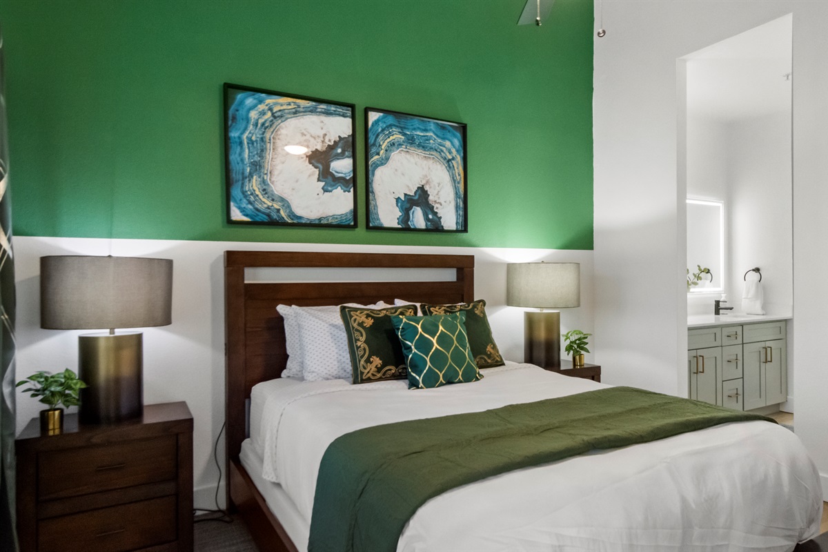 Luxurious bedding and a relaxing atmosphere for restful nights.