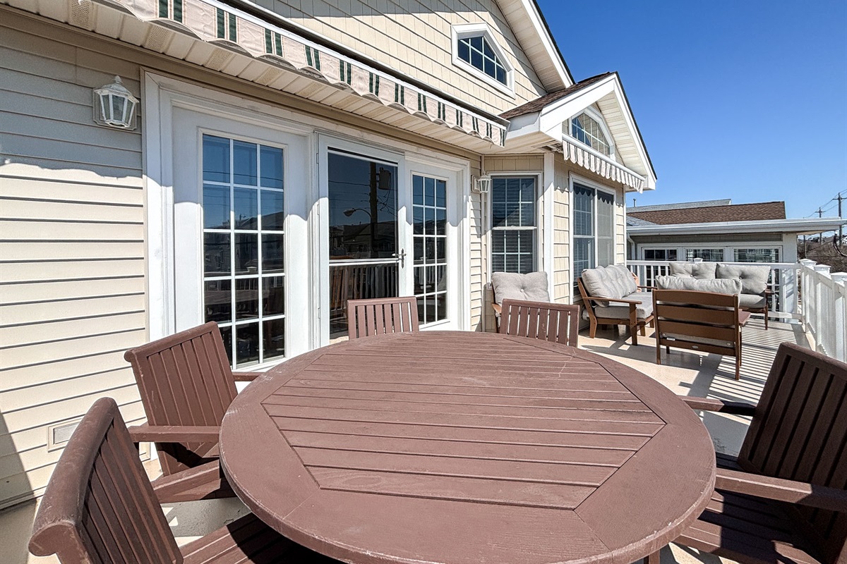 Outdoor dining area