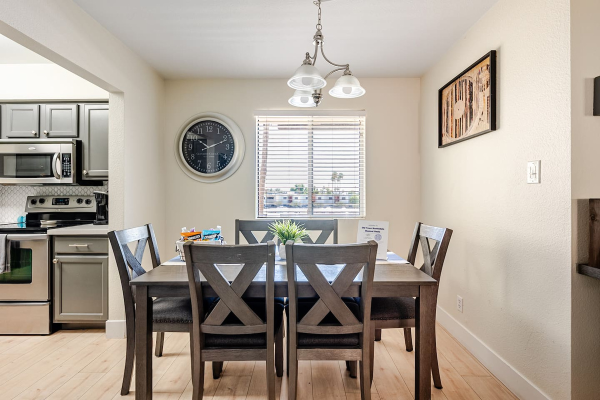Plenty of room to enjoy a meal or get some last minute work done on your laptop.