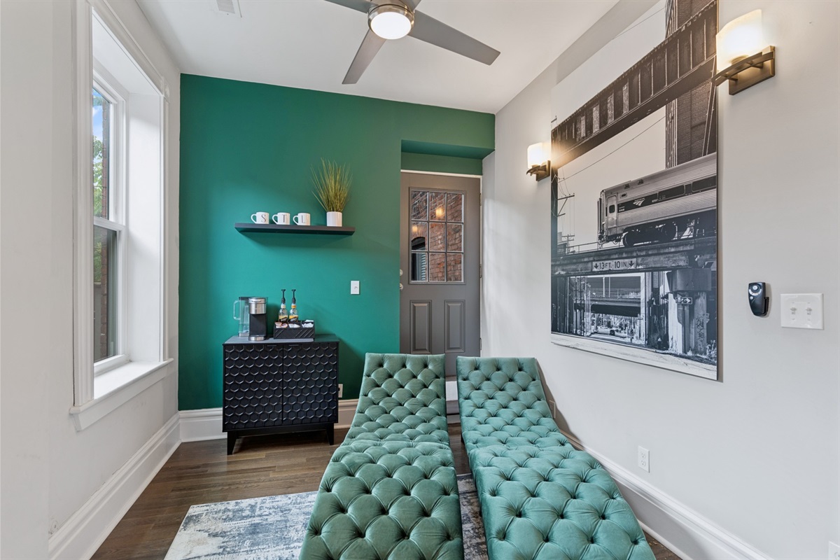 Enjoy a quiet morning in your private sunroom off the Primary Suite with coffee and a good book.