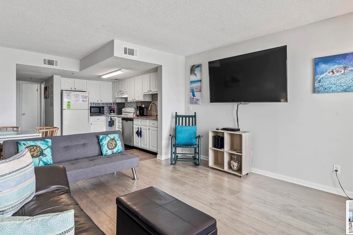 Living Room with sofa bed