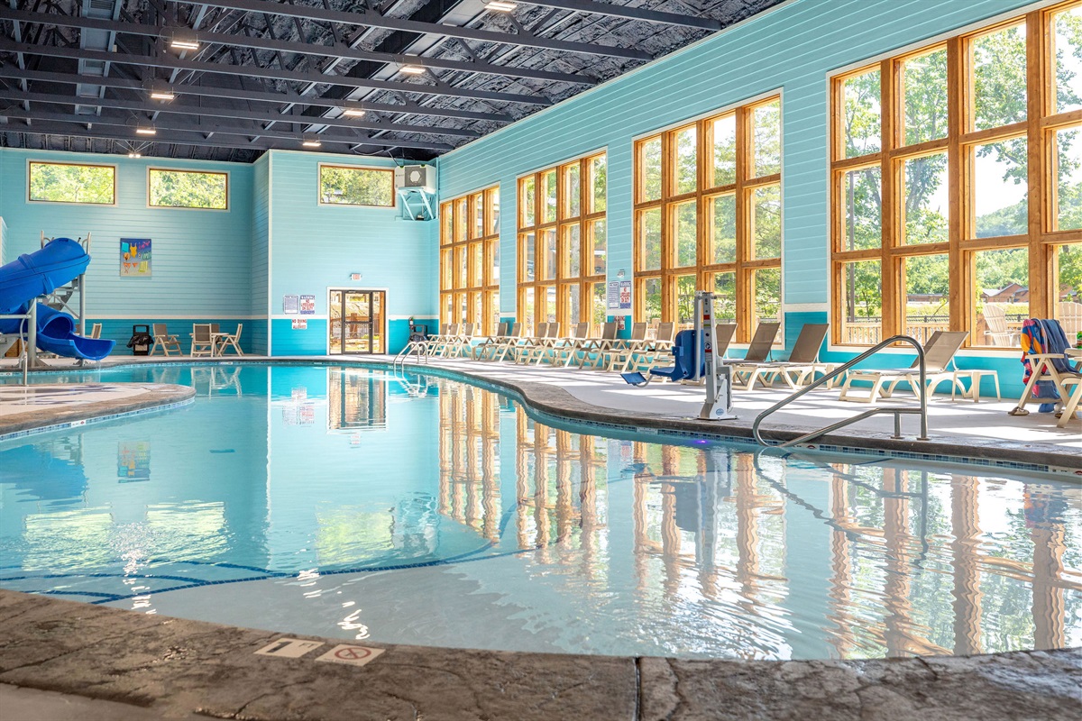 Accessbile entry to indoor pool