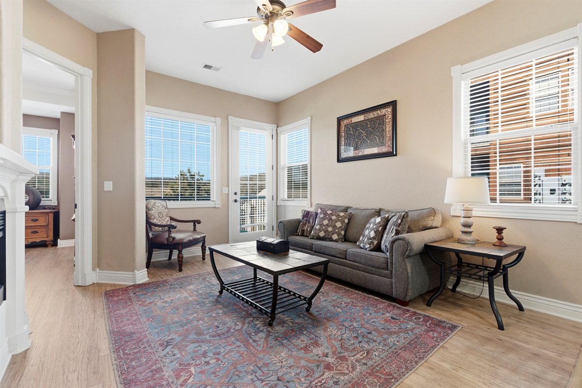 A warm and comfortable living area for relaxing and spending time together.