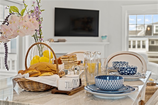 Enjoy your meals in a warm, inviting dining space.