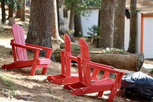 outdoor living with chairs