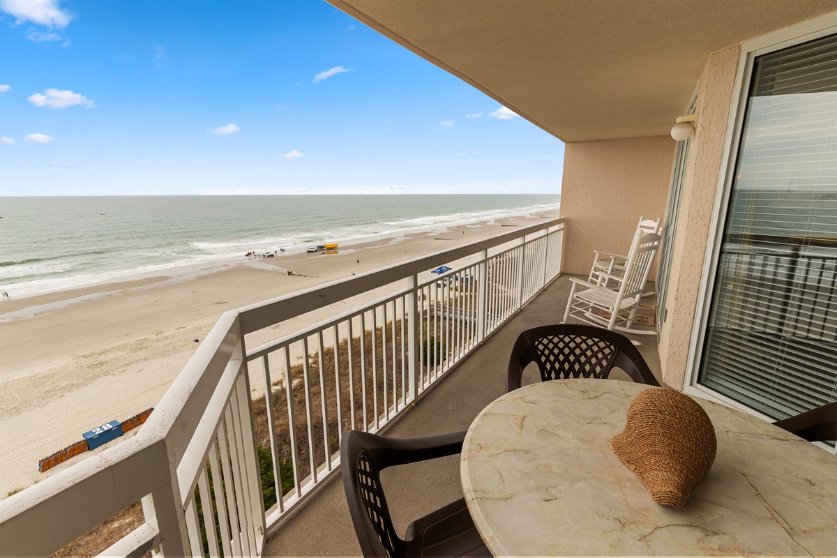 Oceanfront Balcony off the Main Bedroom