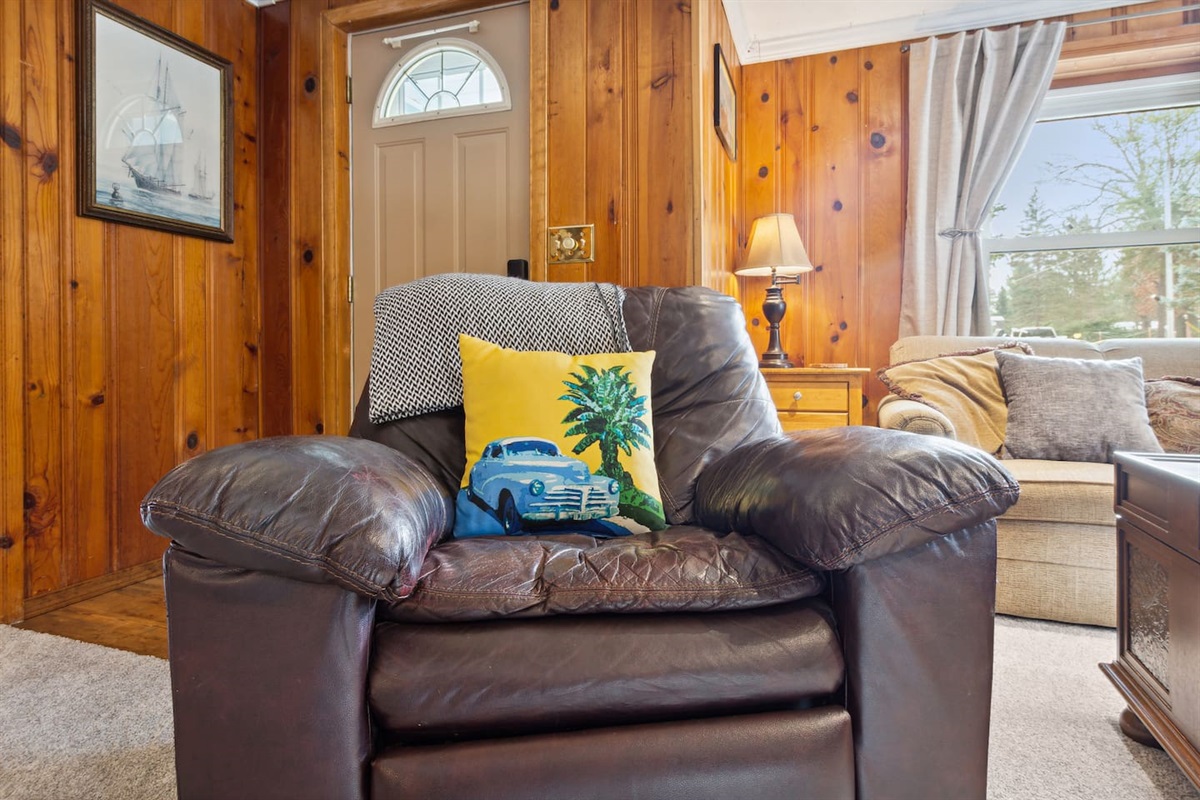 Overstuffed lazy boy for optimal comfort!