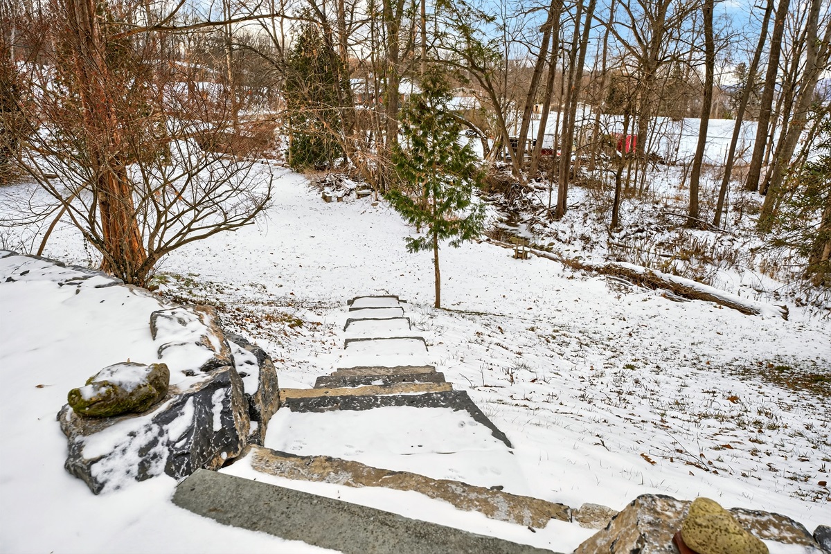 Steps leading to the creek