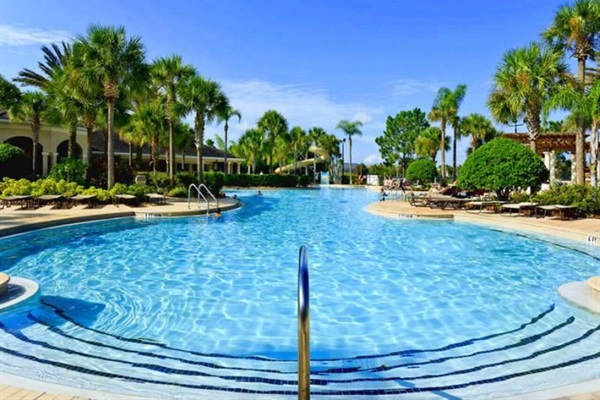 Step into the crystal clear resort pool