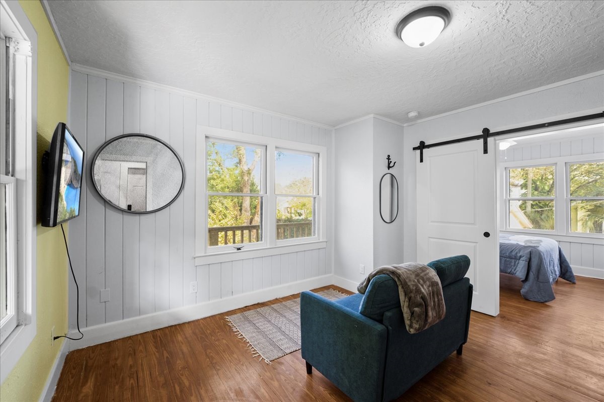 Perfect living area with park views