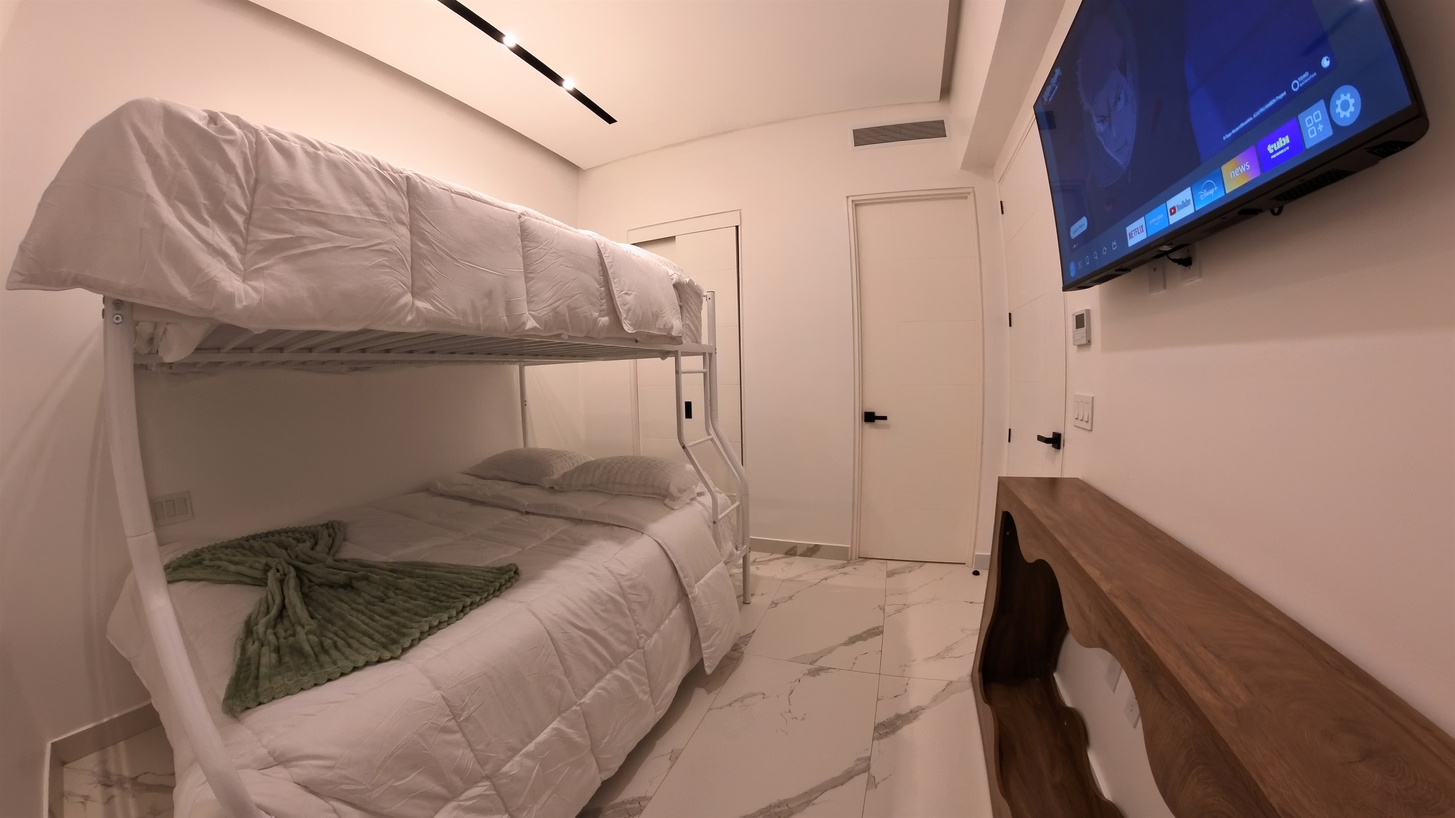 3rd Bedroom with Queen and Full Bunk Bed