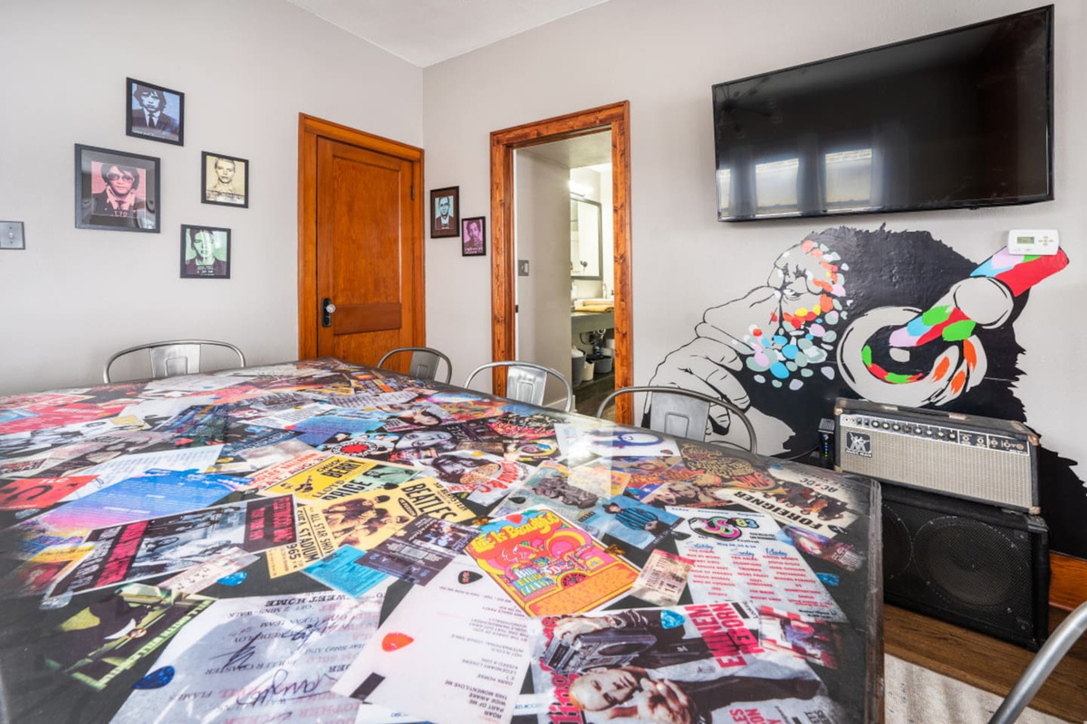 Can you find your favorite band on the music table?