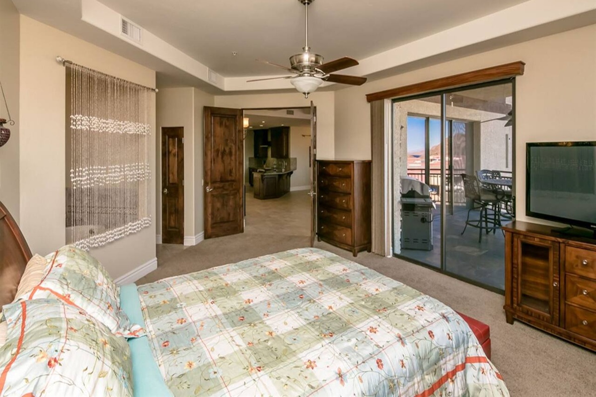 Master Bedroom Opens To The Patio