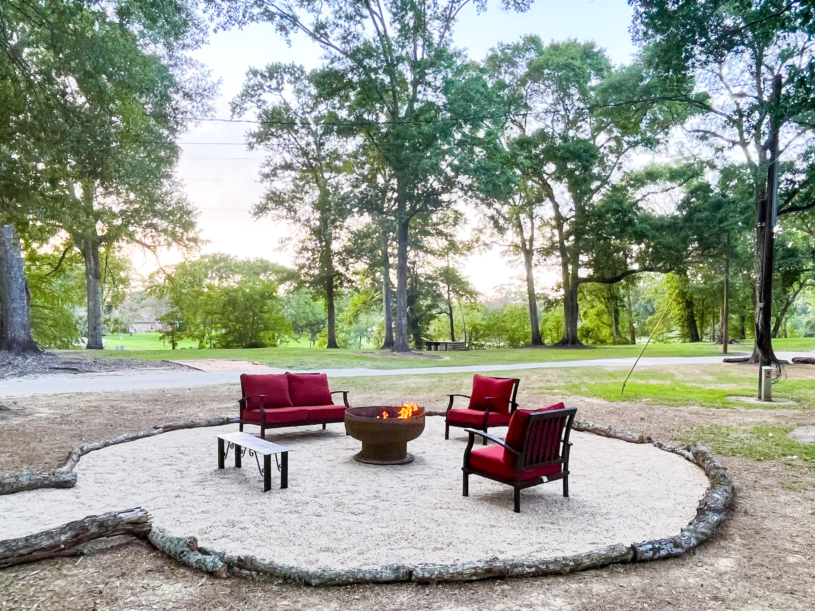 Firepit and seating
