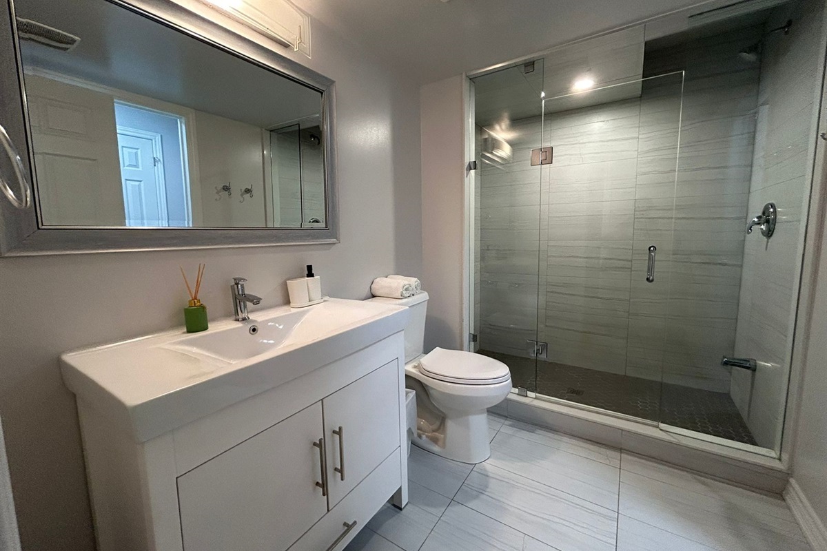 Basement washroom