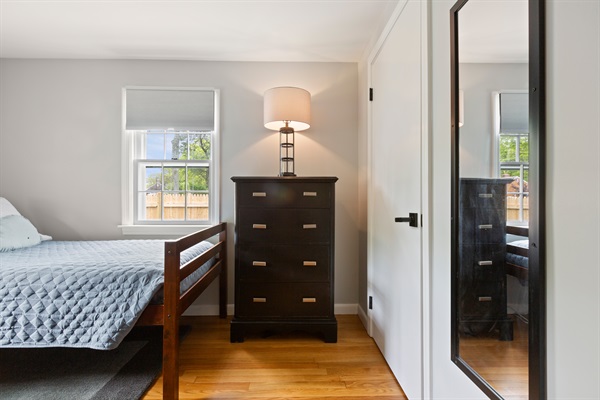 Ideal for friends or family, our second bedroom offers a twin and twin bunk bed.