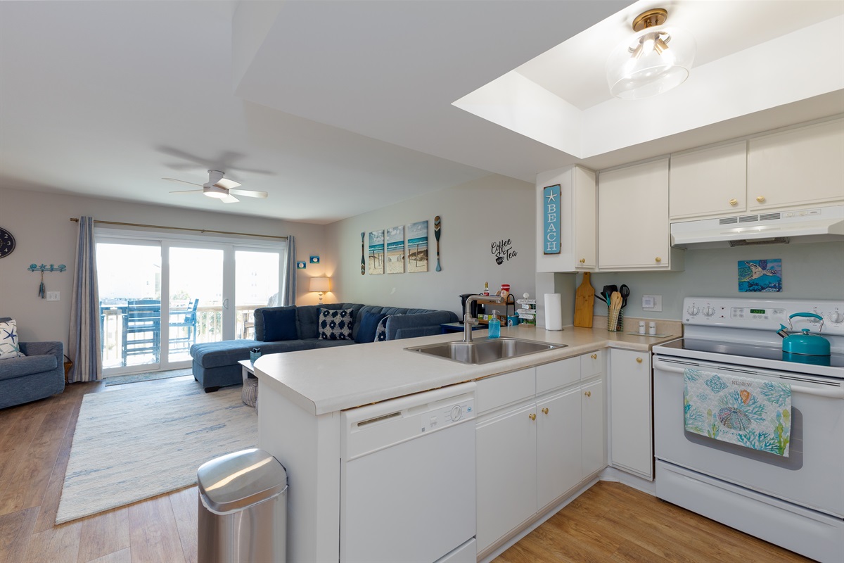 Balcony views from the kitchen!