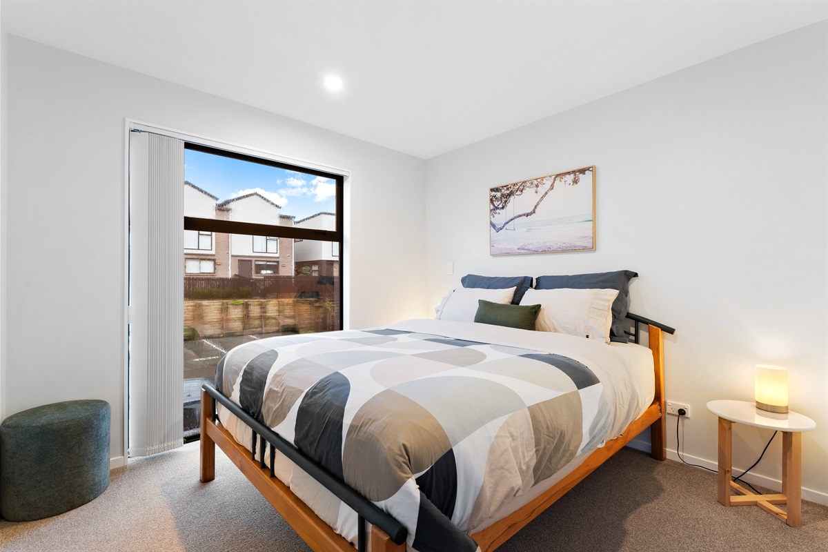 recently added to both bedrooms, not yet pictured:  blackout curtains!